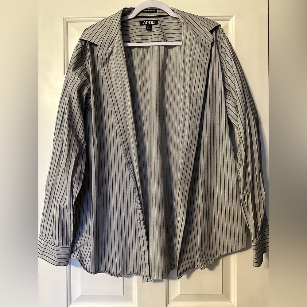 Superfine 80s Cotton Button Up Striped Shirt